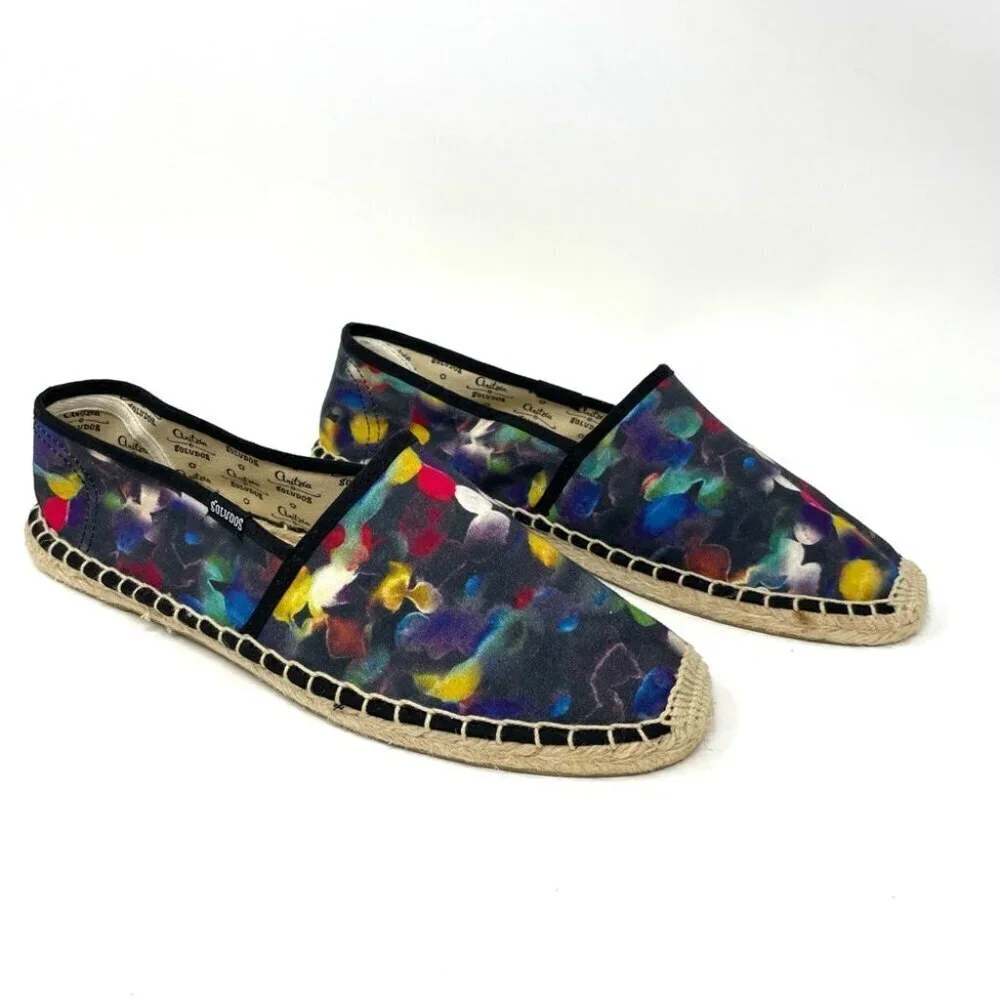 * Soludos x Aritzia Multicolor Espadrille Flats Size 8